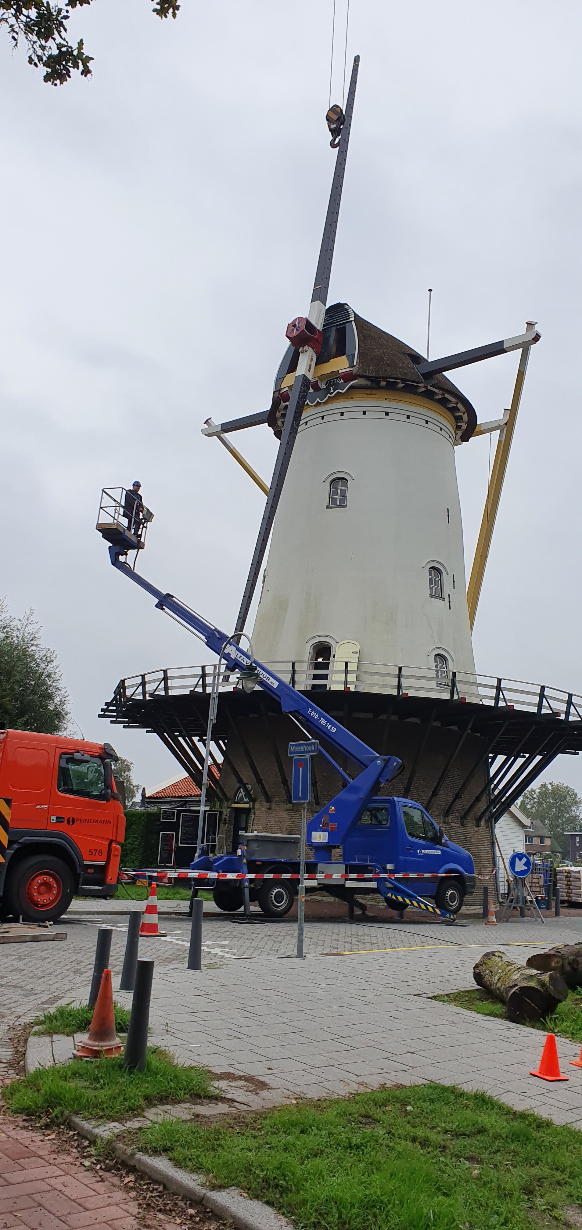 Er wordt voorzichtig met de wieken omgegaan